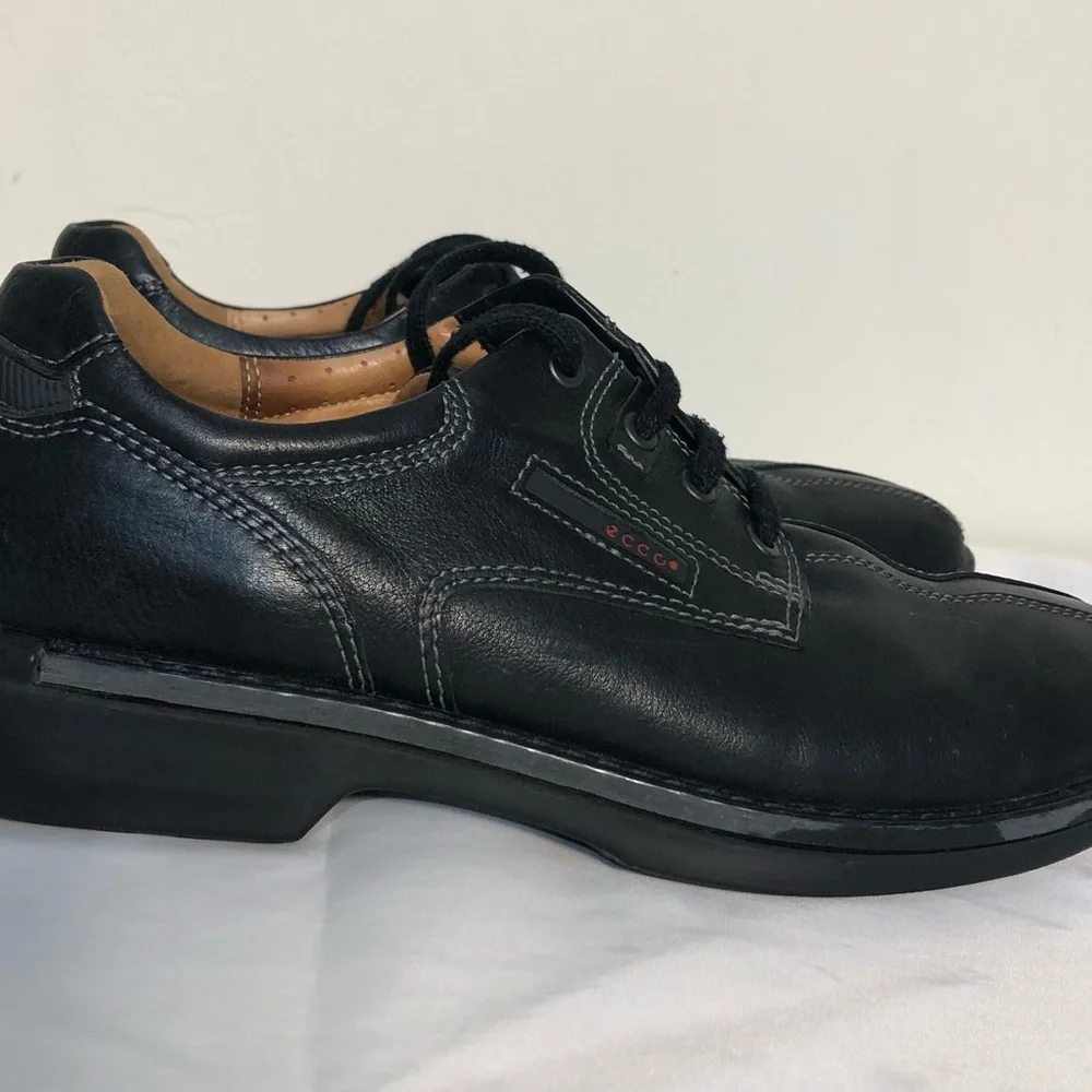 ECCO Men's Shoes Leathers SZ 9.5 EUR 43 Oxford Split Toe Comfort Derby Fusion